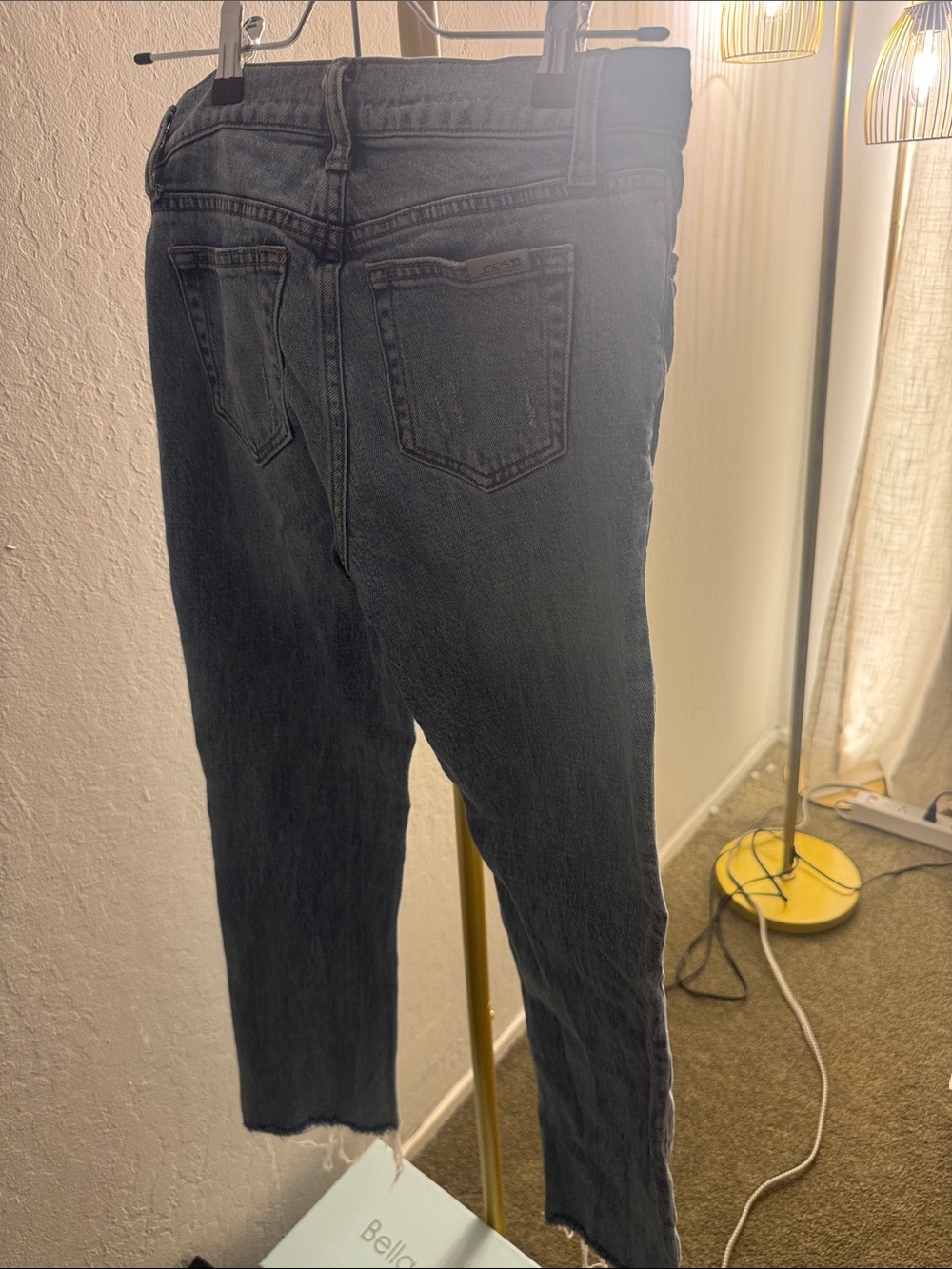 Joe jeans women frayed light wash jeans